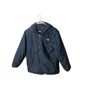 The‎ North Face REVERSIBLE Fleece blue Jacket  Boy's Size L 12-14